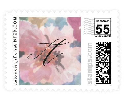 'Subtle Blooms (B)' wedding stamp