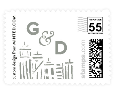 'Love In The City (B)' postage stamp