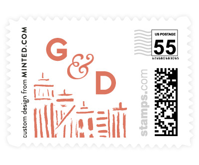 'Love In The City (H)' postage stamps