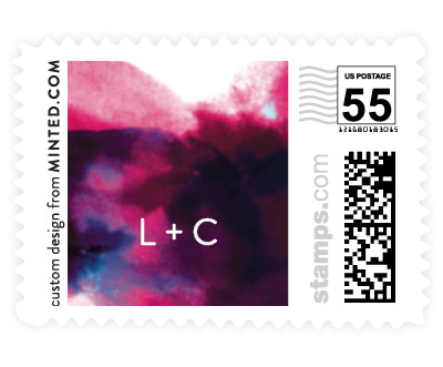 'Purple Fantasy (F)' wedding stamp