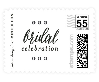 'Ink Plate Floral Frame' wedding stamps