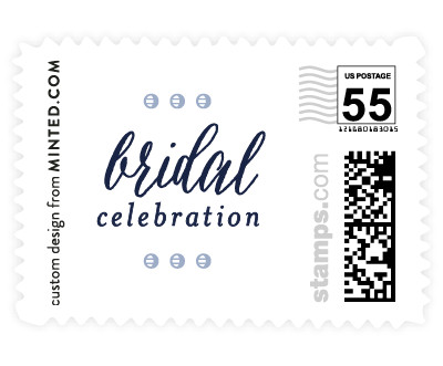 'Ink Plate Floral Frame (D)' postage stamp