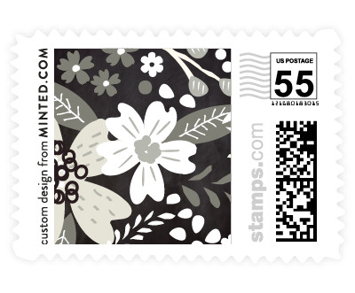 'Chalkboard Floral (C)' stamp design