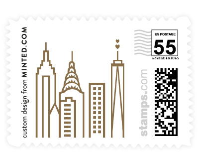 'Nyc City Scape (B)' postage stamps