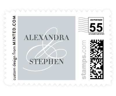 'Ampersand Elegance' wedding stamp