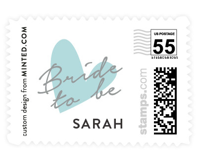 'Bridal Heart (B)' postage stamps