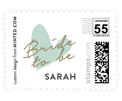 'Bridal Heart (C)' wedding stamps