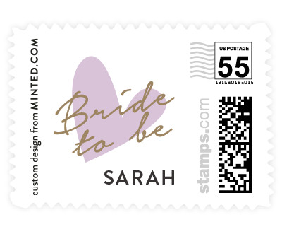 'Bridal Heart (D)' postage