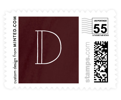 'Foiled Vines (B)' postage stamps