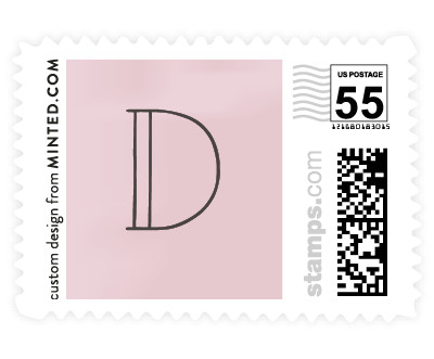 'Foiled Vines (C)' wedding stamps