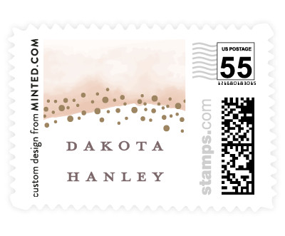 'Dip Dyed Glitter (E)' wedding postage