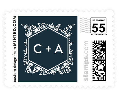 'Delicate Botanicals (D)' wedding stamp