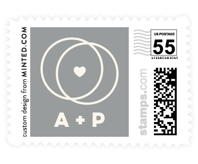'Rings Of Love (E)' postage stamp