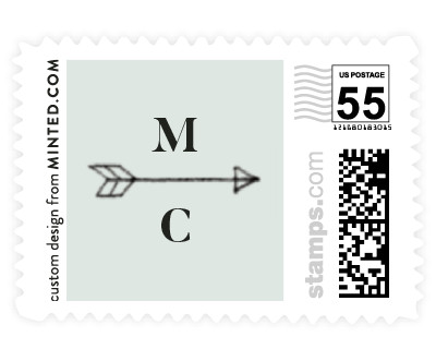'Monochromatic (D)' wedding stamp