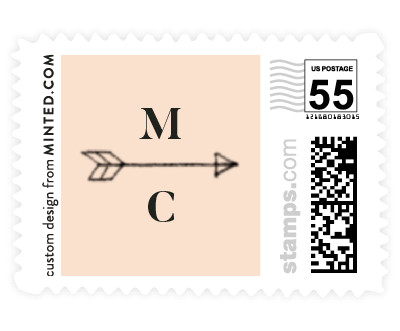 'Monochromatic (F)' stamp design
