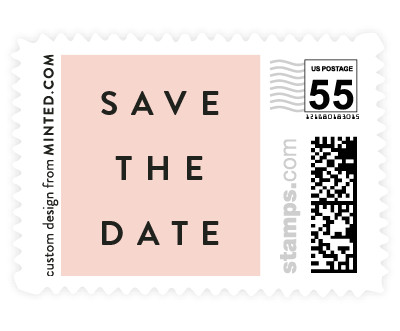 'Simple Square' wedding stamp