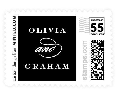 'Delicate Line (C)' wedding stamps
