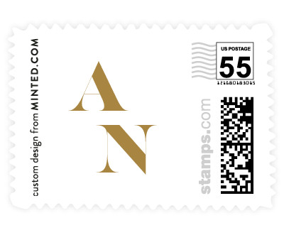 'Initially (E)' postage stamp