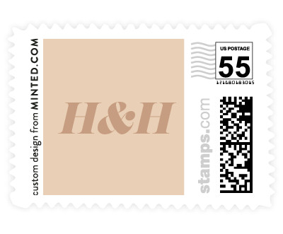 'Terra Cotta (C)' wedding postage