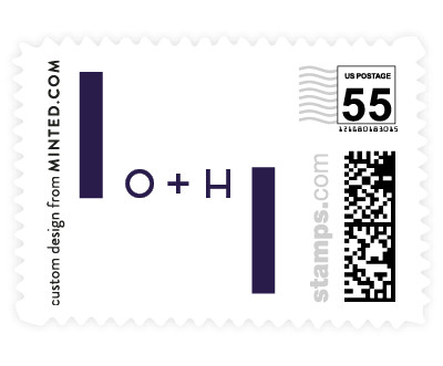 'Magnetic (E)' wedding stamps