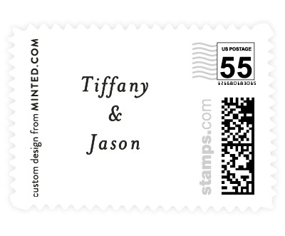 'The Perfect Date' wedding stamps