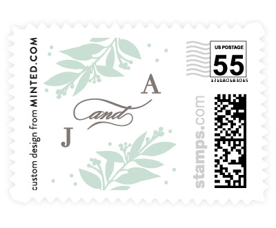 'Botanically Yours (C)' wedding stamps