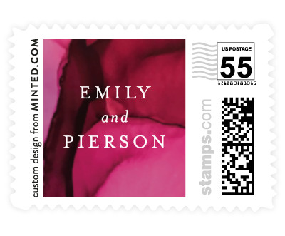 'Dreamy Watercolors (D)' stamp design
