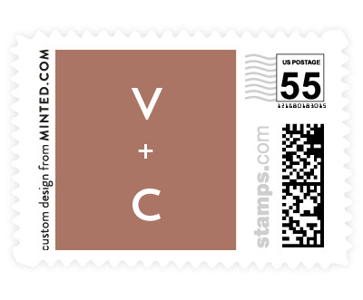 'Contempo Frame (B)' wedding stamps