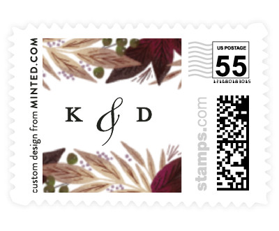 'Berry Leaves (D)' postage stamps