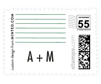 'Palm (B)' wedding postage