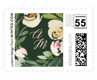 'Eucalyptus Wreath (B)' wedding postage
