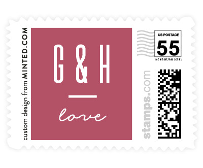 'Block Party (D)' wedding postage