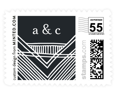 'Bold Deco Frame' postage stamps