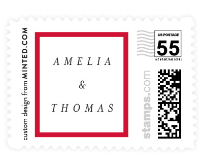 'Modern Day (B)' wedding stamps