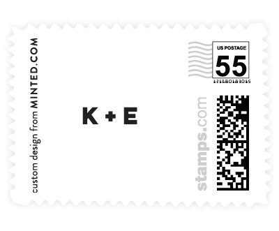 'Swiss Minimal' stamp design