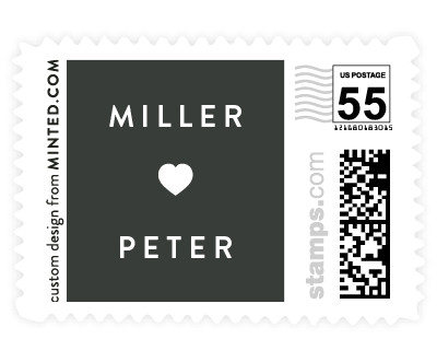 'Postmark (F)' wedding stamp