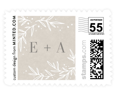 'Gilded Branches Frame' stamp design