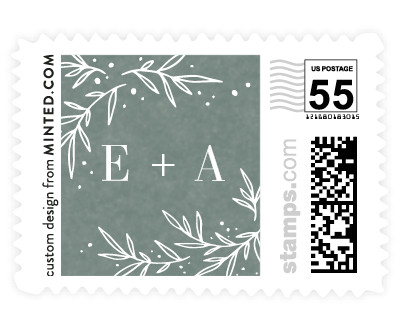 'Gilded Branches Frame (C)' wedding stamps