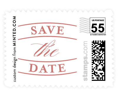 'Elegant Curves (D)' wedding stamps