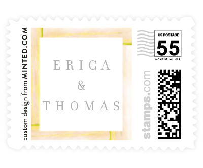 'Freshly Framed (D)' wedding stamps