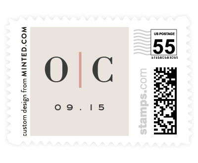 'Autumn Foil (B)' wedding postage