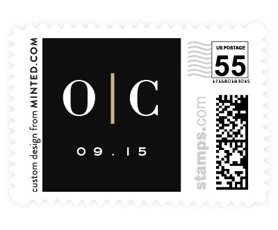 'Autumn Foil (C)' wedding stamp