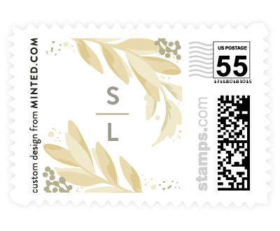 'Modern Wreath (C)' postage