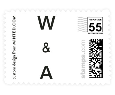 'Initially Bold' postage stamp