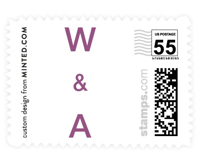 'Initially Bold (C)' wedding postage