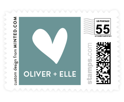 'Whimsical Script (D)' postage stamp