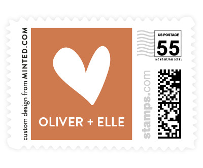 'Whimsical Script (E)' stamp
