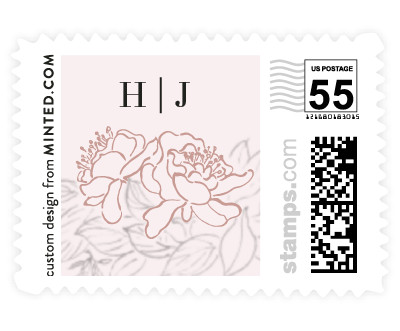 'Lush Garden (B)' wedding postage