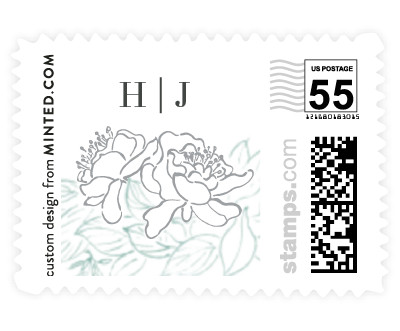 'Lush Garden (E)' stamp design