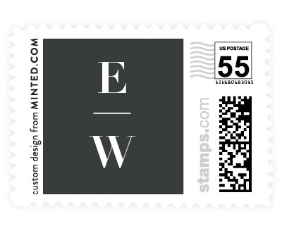 'Stated' wedding postage